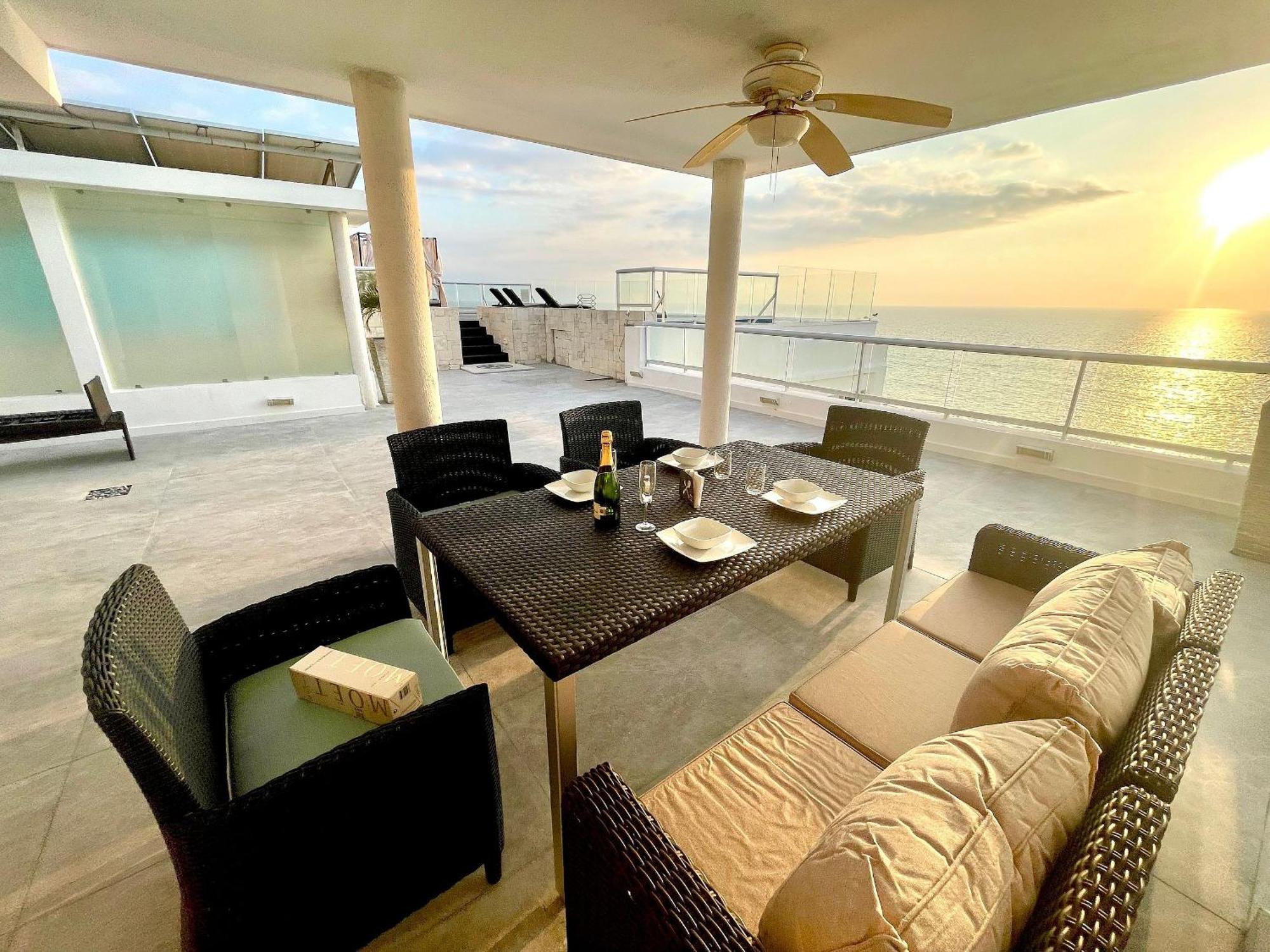Beachfront Penthouse With Private Pool¡¡¡ Nuevo Vallarta Exteriör bild
